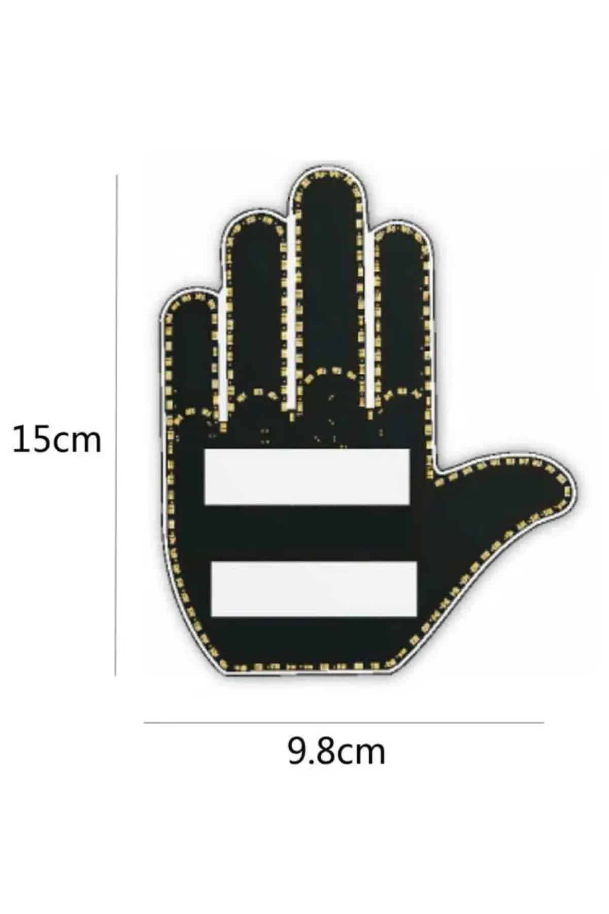Uzaktan Kumandalı Araba Parmak Hareketi Işığı Parmak Işığı LED Araba Arka Pencere
