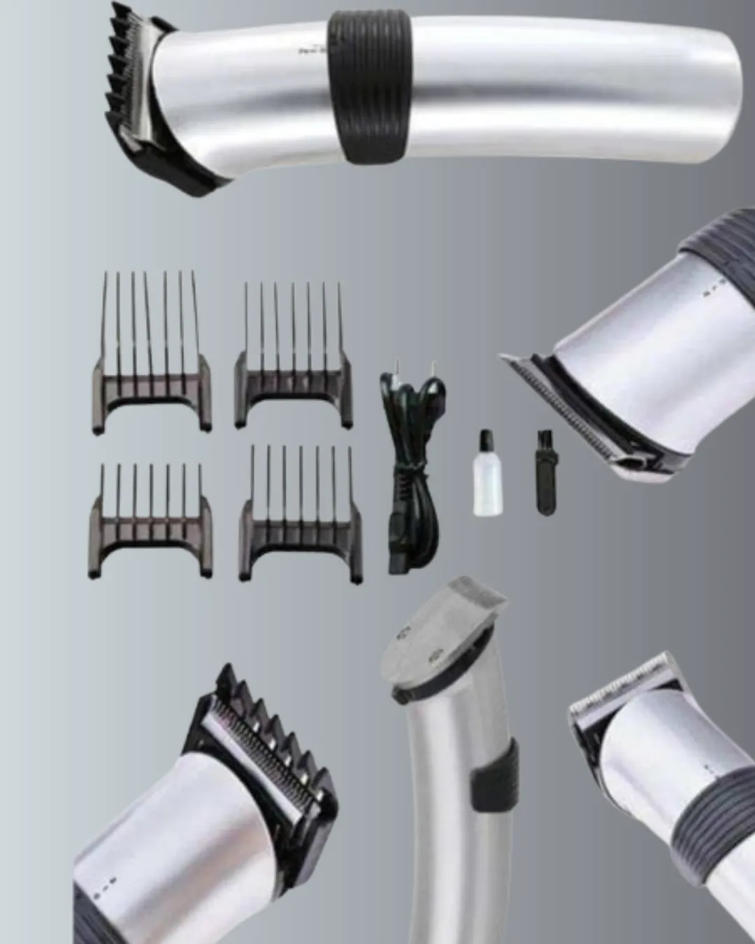 Profesyonel Erkek Tıraş Makinesi – Kablosuz, Paslanmaz Bıçaklı ve Tam Aksesuar