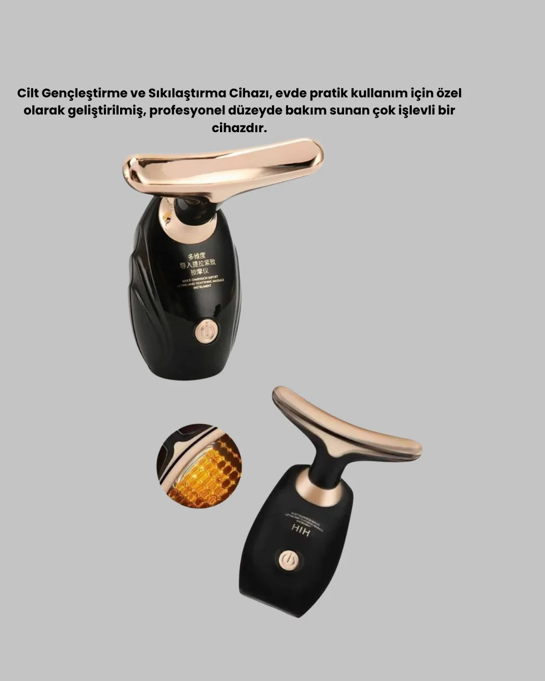 Yüz ve Boyun İçin Cilt Sıkılaştırma ve Kolajen Artırıcı Bakım Cihazı