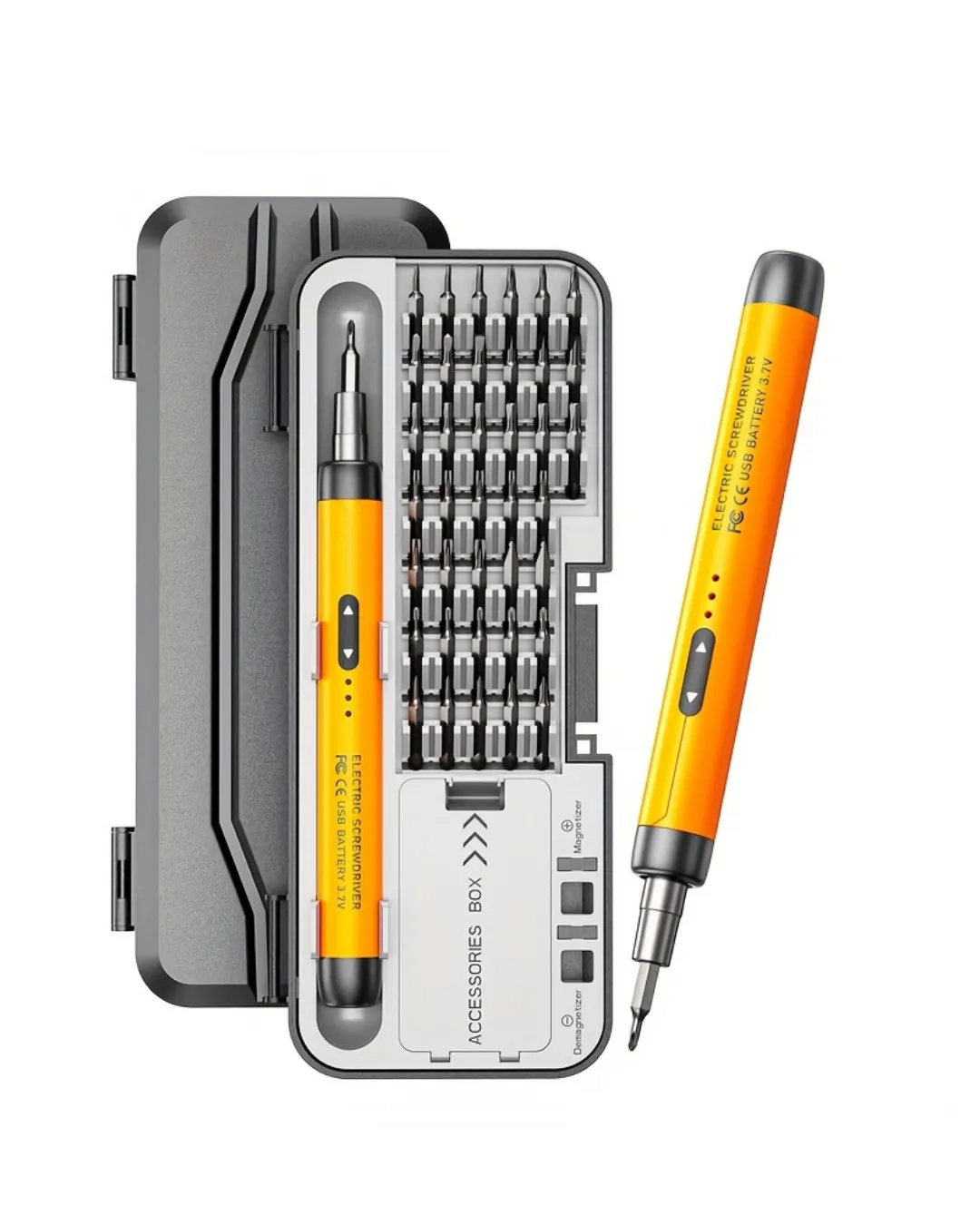 Kablosuz Alüminyum Gövdeli Elektrikli Tornavida 38 Uçlu Teknik Servis Seti