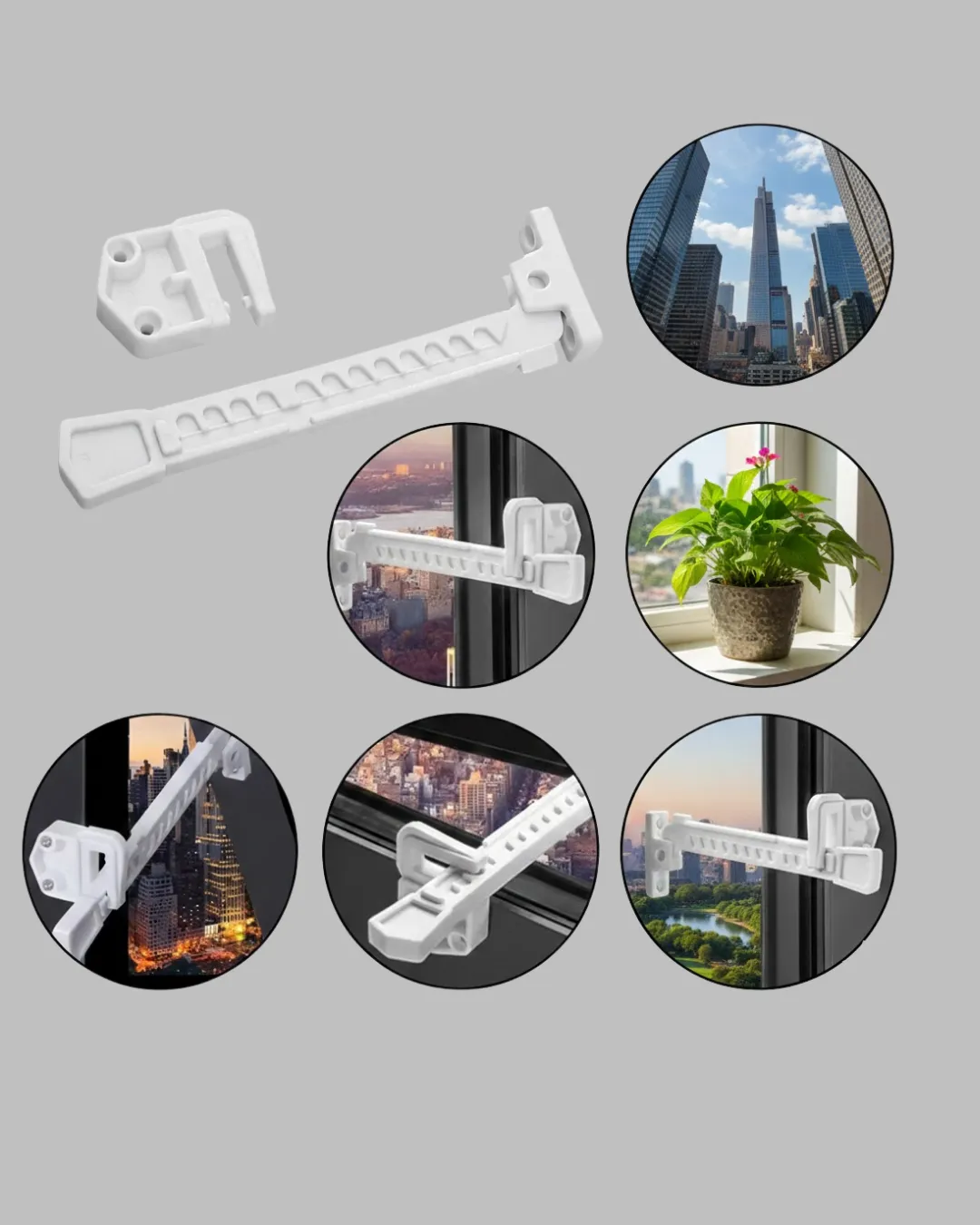 Çocuk ve Evcil Hayvanlar İçin Pencere Emniyet Kilidi 2 Adet