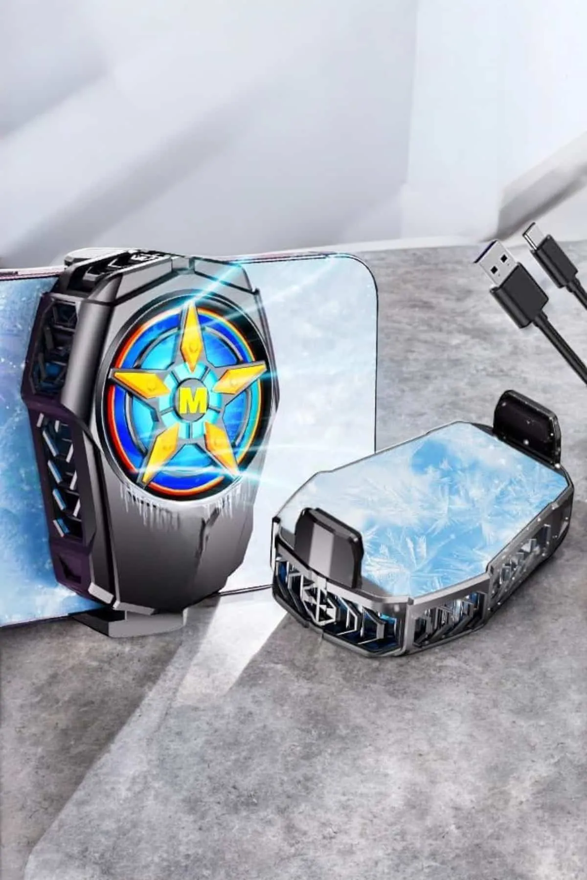 Fanlı Radyatör Soğutucu Telefon Soğutucu Tüm Telefonlara Uyumlu