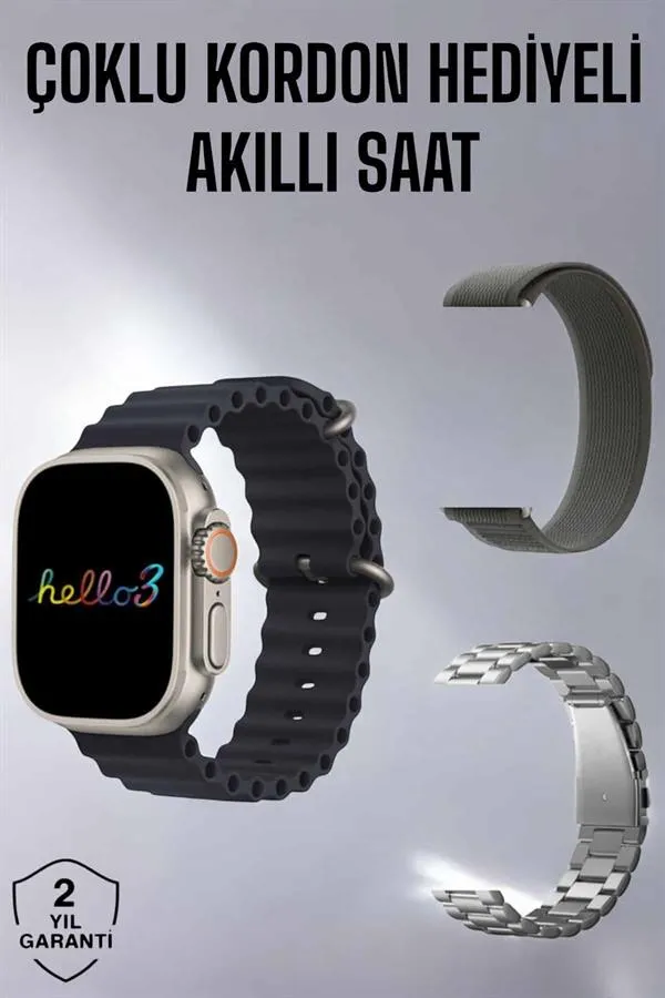 Akıllı Saat Yeni Nesil Bluetooth Bağlantılı Uyku Sağlık Takibi GPS Ve NFC Uyumlu