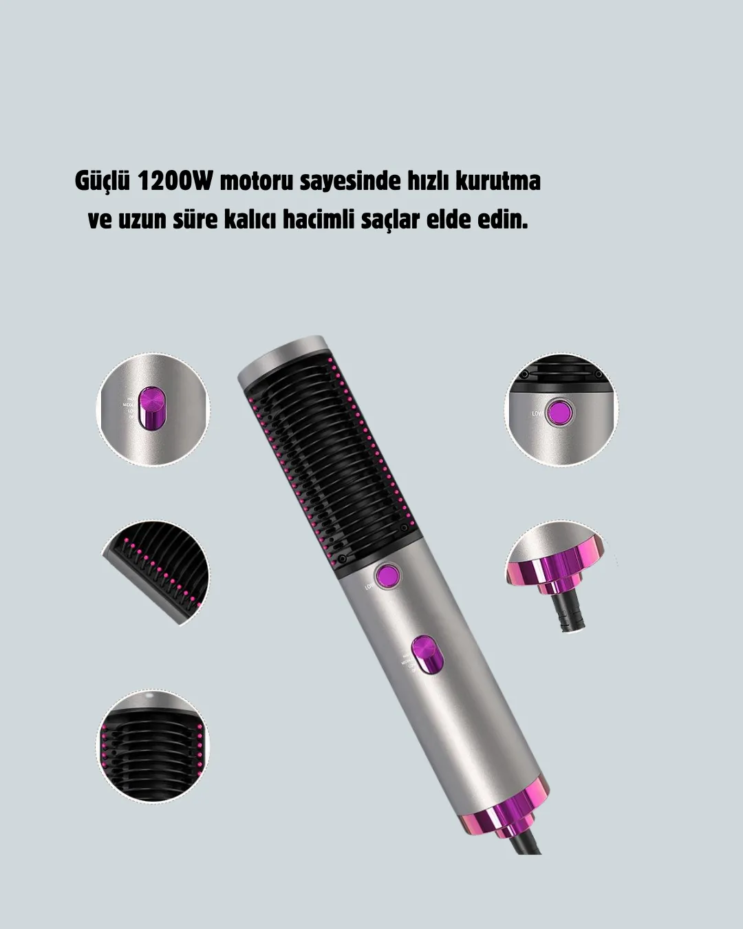 Salon Kalitesinde Saç Bakımı Sunan Şekillendirici Fırça