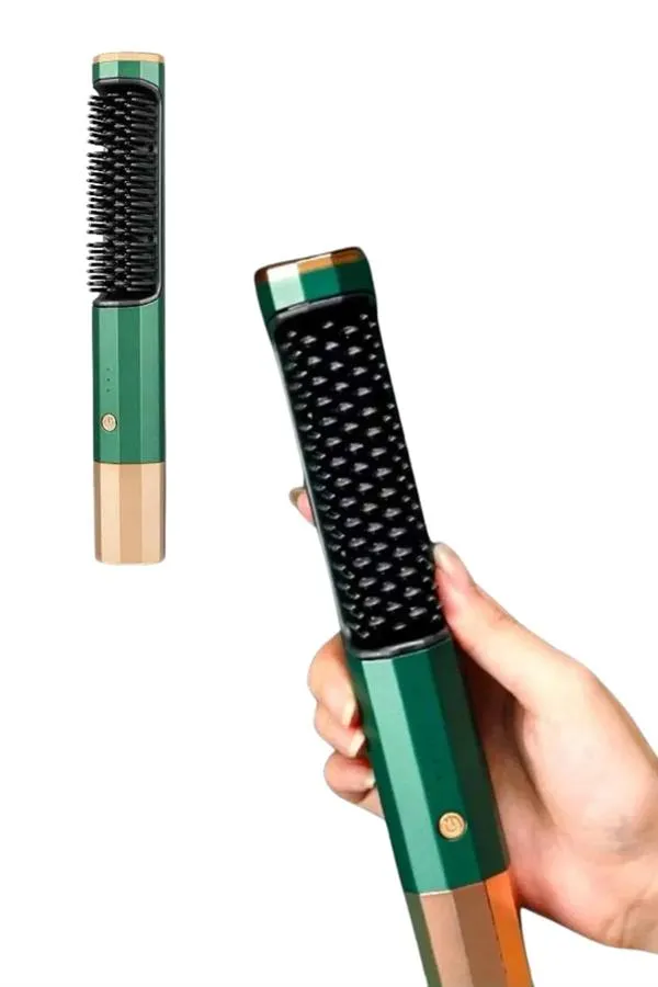 Üflemeli Saç Düzleştirici Fön Tarak Yüksek Isı Ayarlı İyon Özellikli