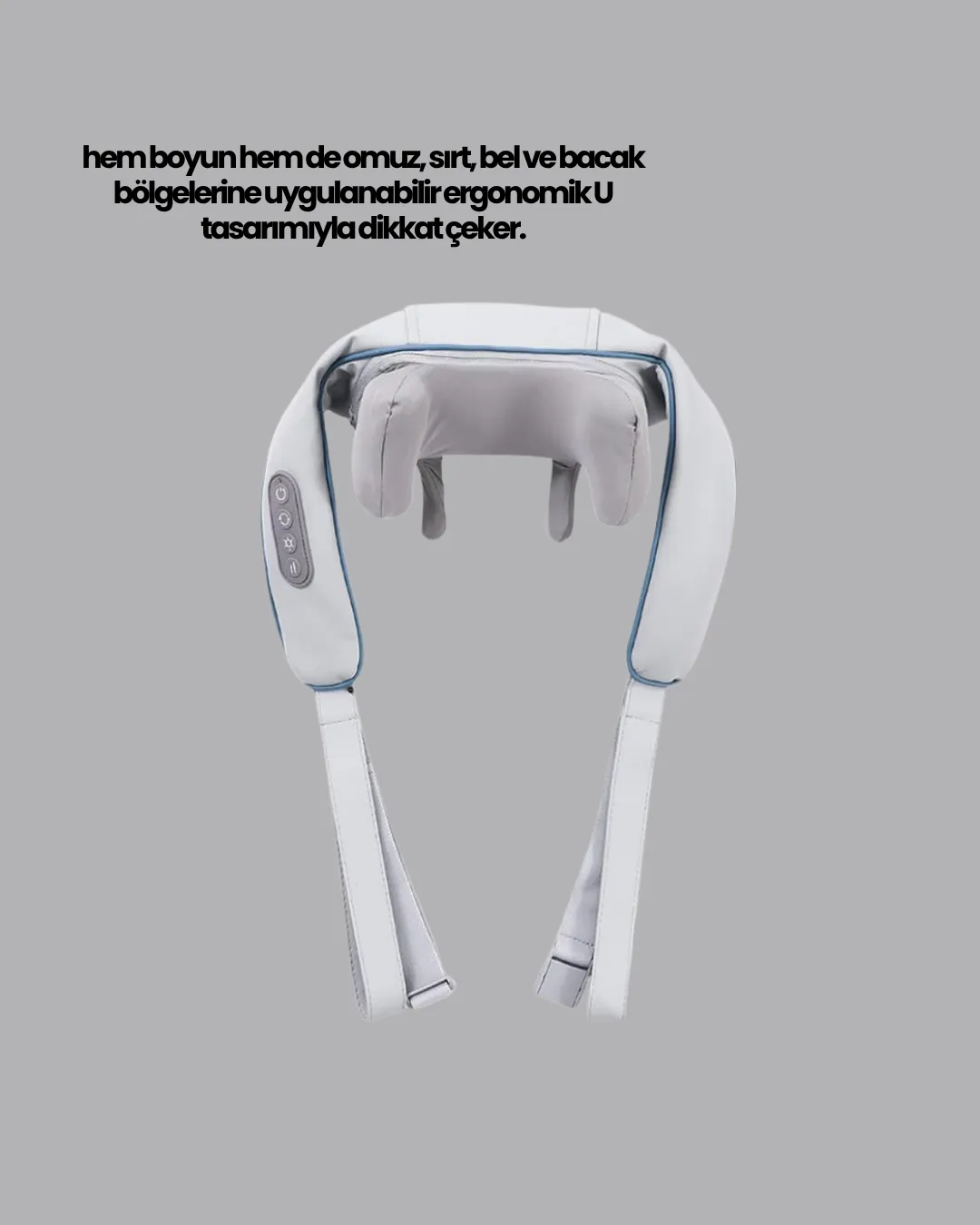 Isı Terapili Boyun ve Omuz Masaj Cihazı Sessiz Motorlu Çok Bölgeli Kullanım