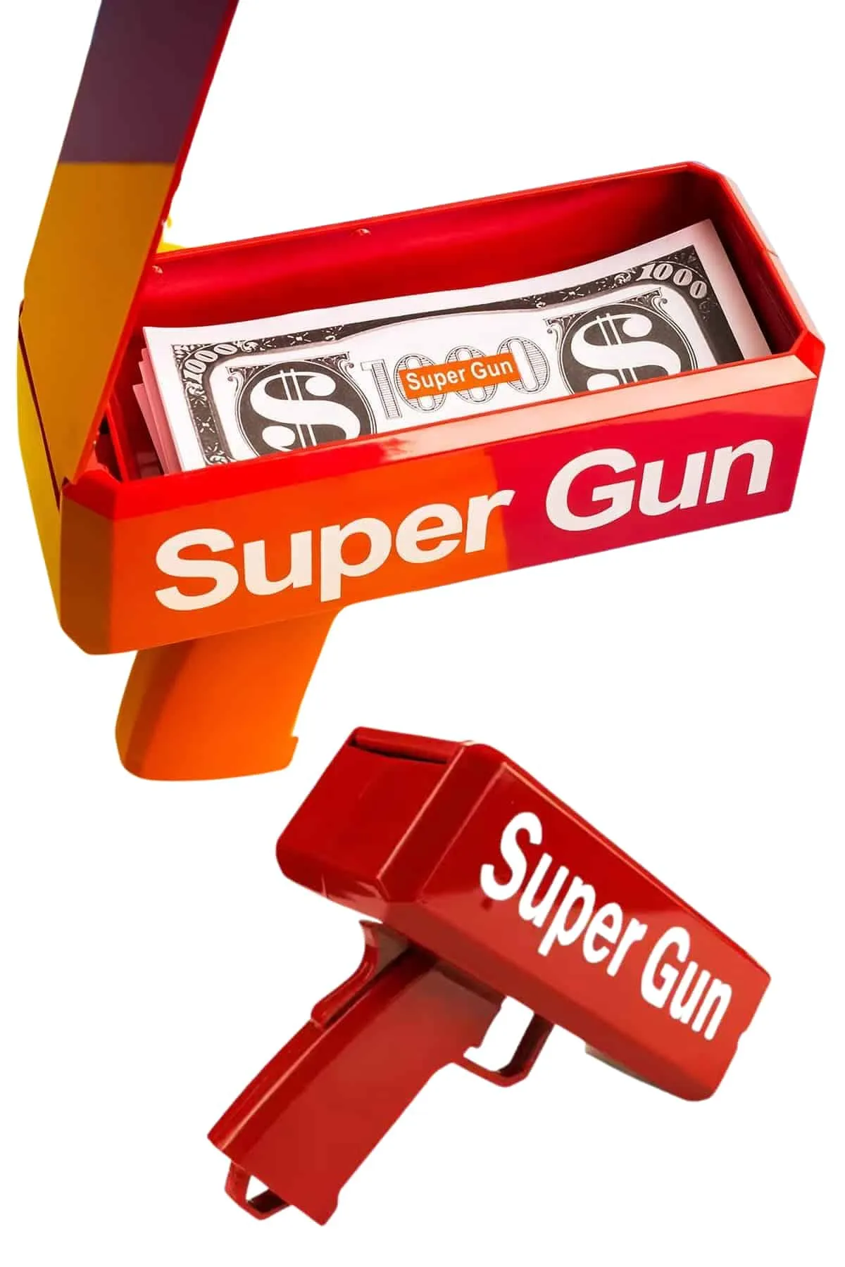 Çocuklara Özel Eğlenceli Para Saçma Makinası Parti Oyuncağı Kırmızı