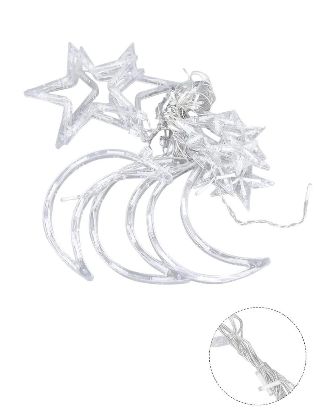 Dekoratif Büyük Ay Yıldız Ramazan Led Işık