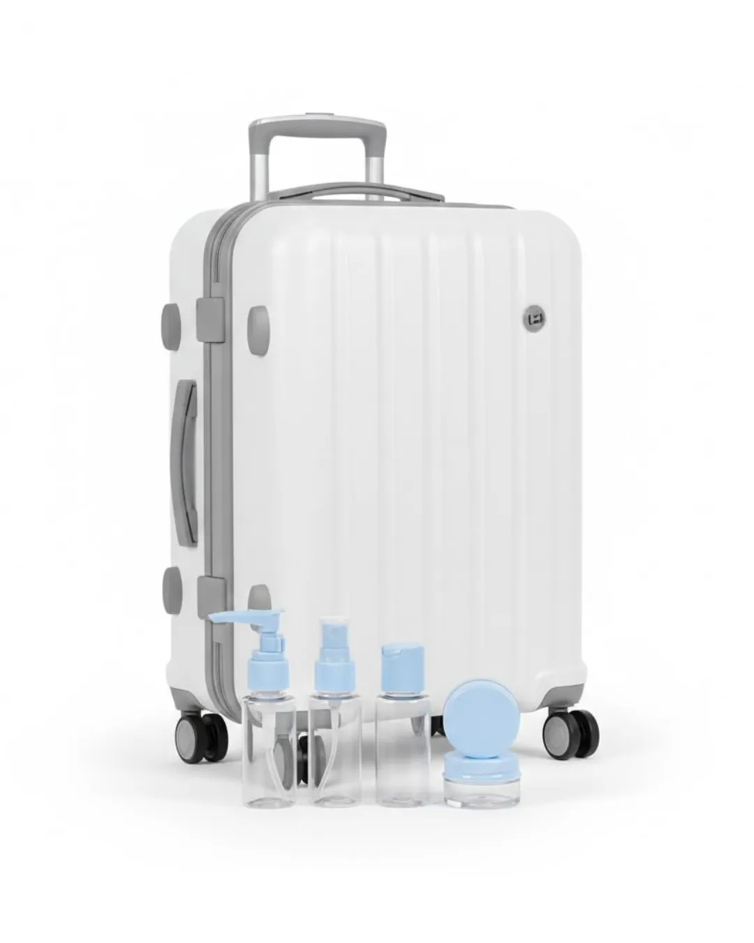 Kompakt 5’li Seyahat Banyo Şişe Takımı Çantalı