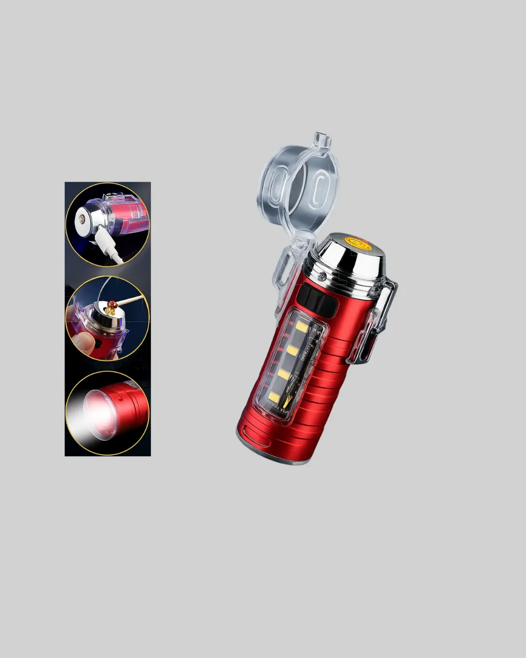 USB Şarjlı Suya Dayanıklı Elektrikli Çakmak