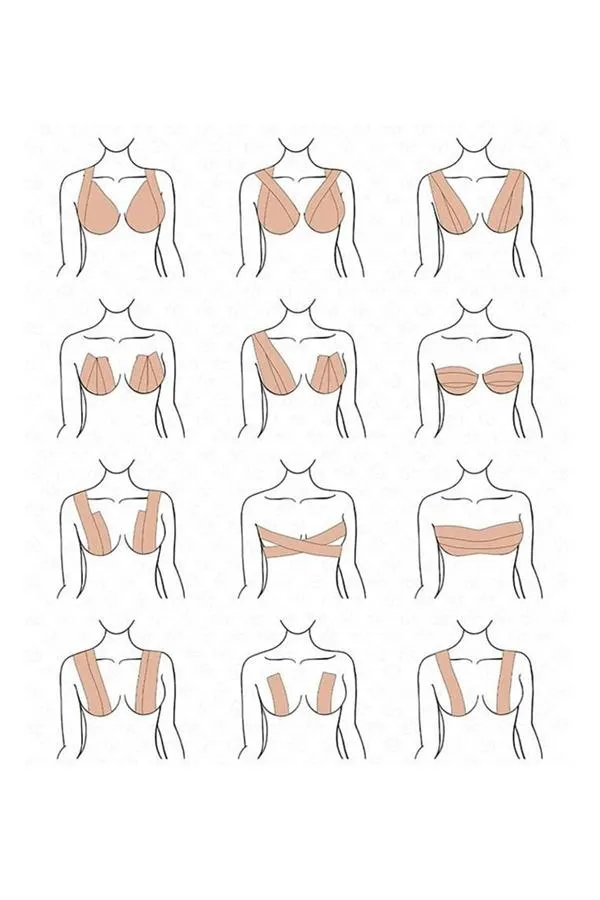 Toparlayıcı ve Şekillendirici Göğüs Bandı Tere ve Suya Dayanıklı Hassas Ciltlere Uygun
