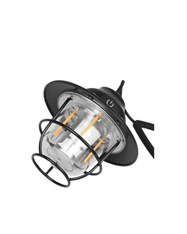 4 Fonksiyonlu Dekoratif Kamp Lambası – Tungsten Ampul, USB Çıkışlı