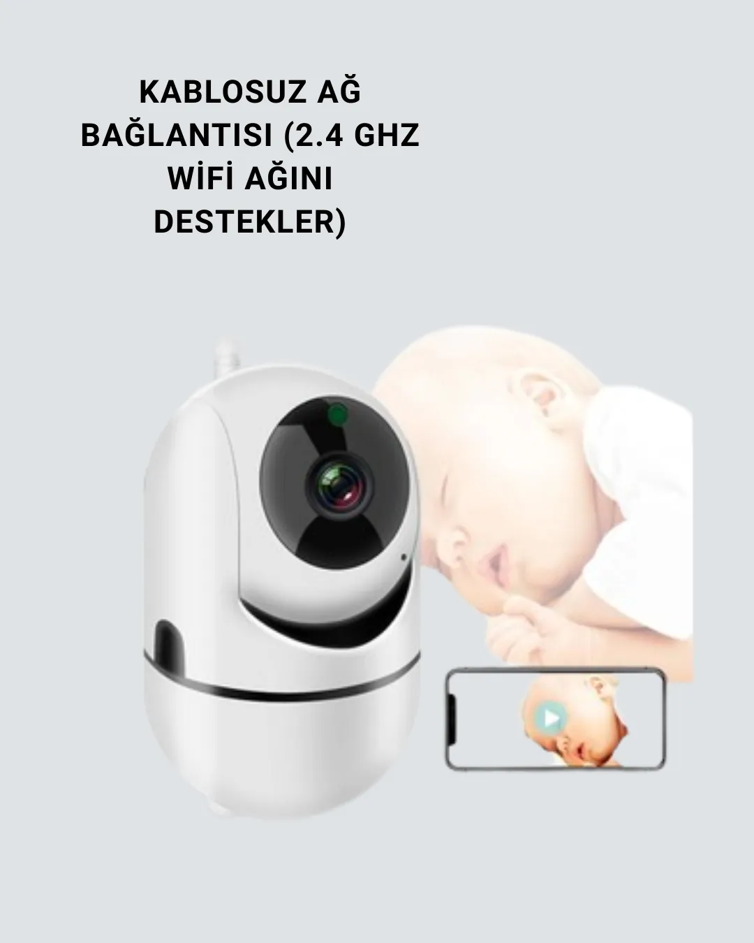 1080P WiFi Akıllı Güvenlik Kamerası – Pan & Tilt, Hareket Takip ve İki Yönlü Ses