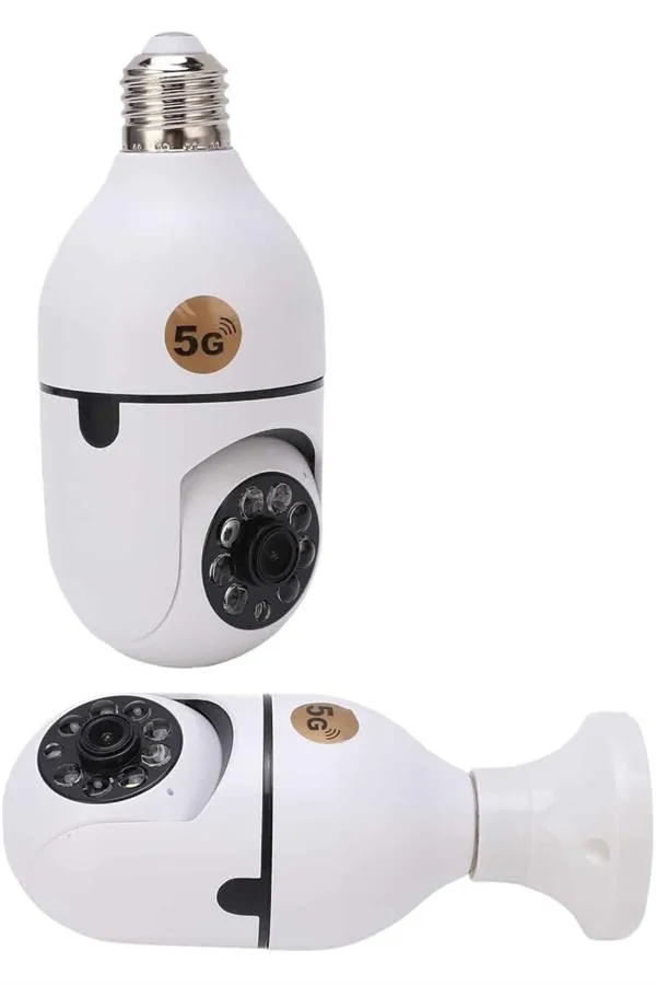 Wifi Güvenlik Kamerası 360 Derece Dönebilen Harekete Duyarlı Gece Görüşlü Ampul