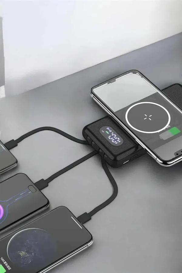 10.000 Mah Powerbank 4 Portlu Hızlı Şarj Dijital Göstergeli
