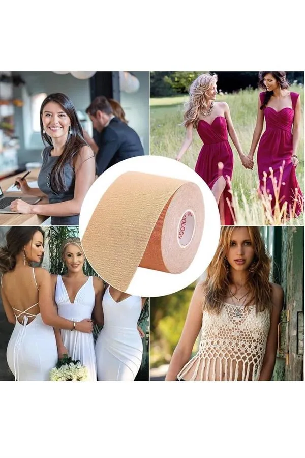 Toparlayıcı ve Şekillendirici Göğüs Bandı Tere ve Suya Dayanıklı Hassas Ciltlere Uygun