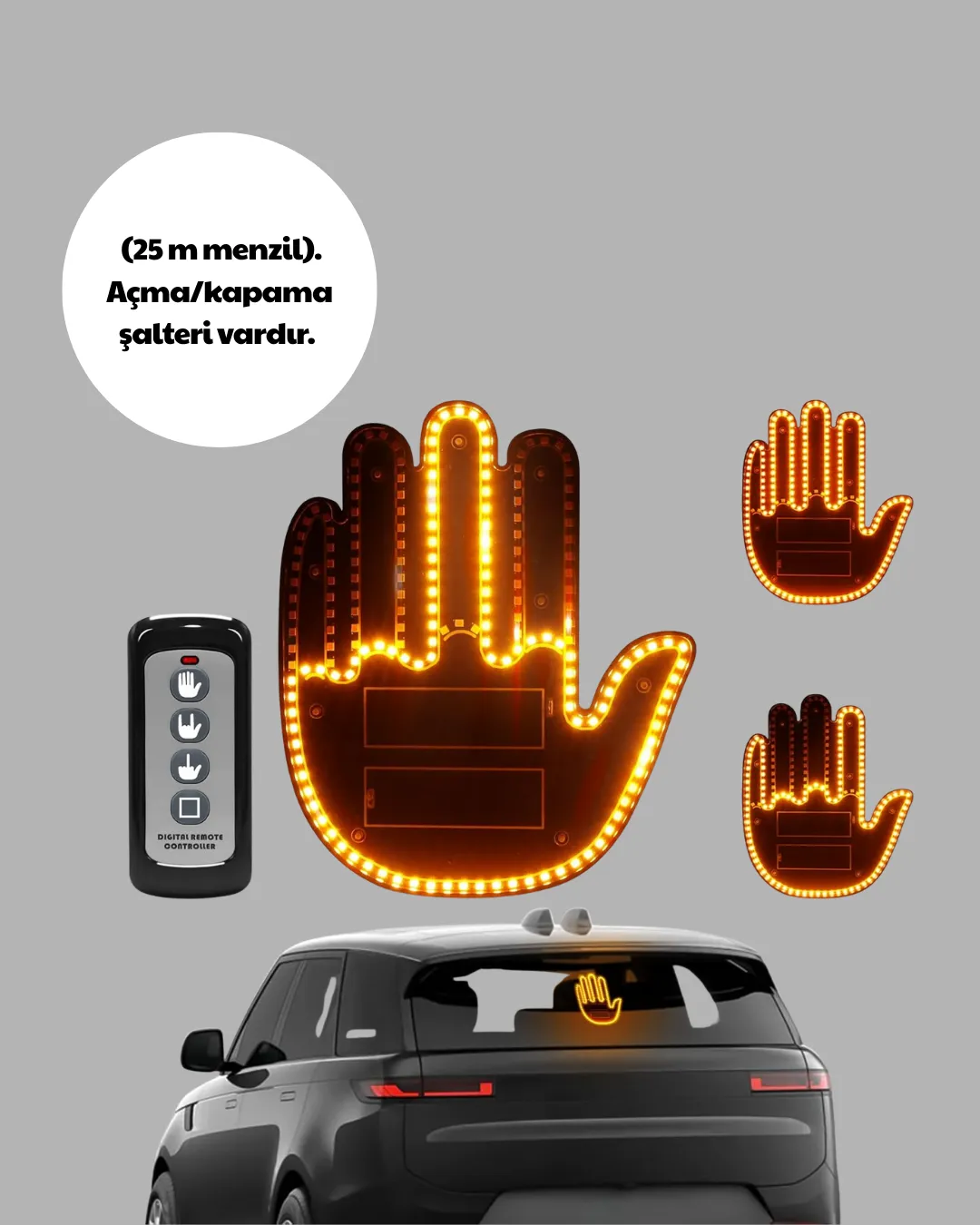 Naylon Bantlı Kolay Montajlı Araç Jest Işığı