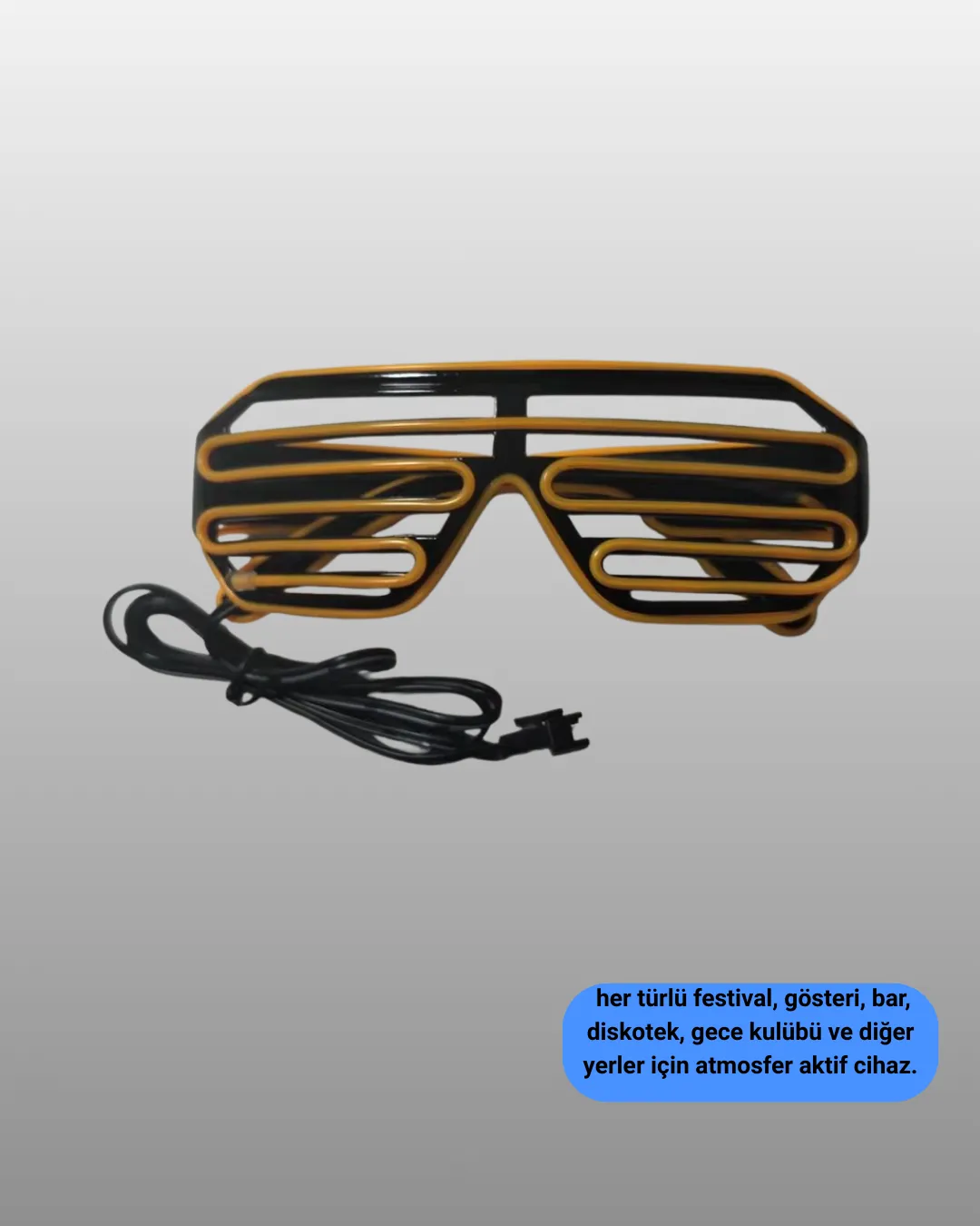 Kutlamalara Renk Katan LED Işıklı Parti Gözlüğü