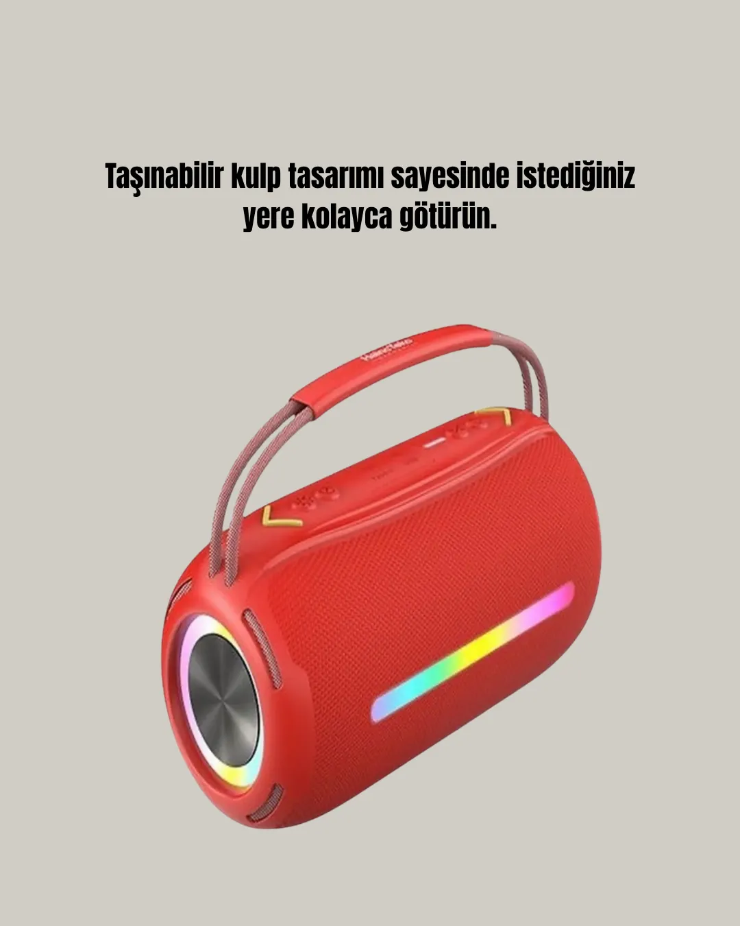 Suya Dayanıklı 20W RGB Hoparlör Bluetooth, USB, SD Kart ve AUX Girişli