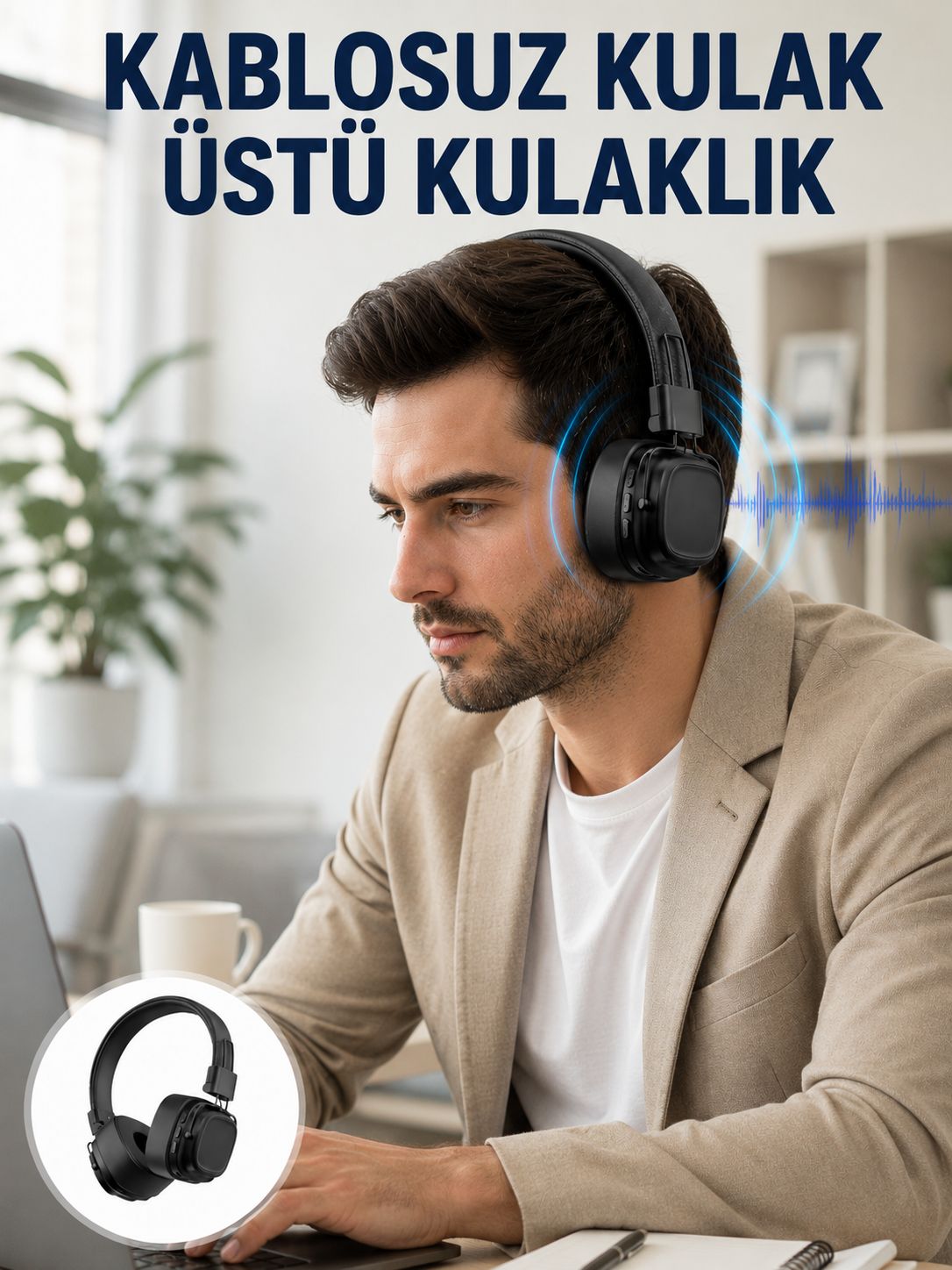 Uzun Süreli Rahat Kullanım İçin Kablosuz Bluetooth Kulaklık