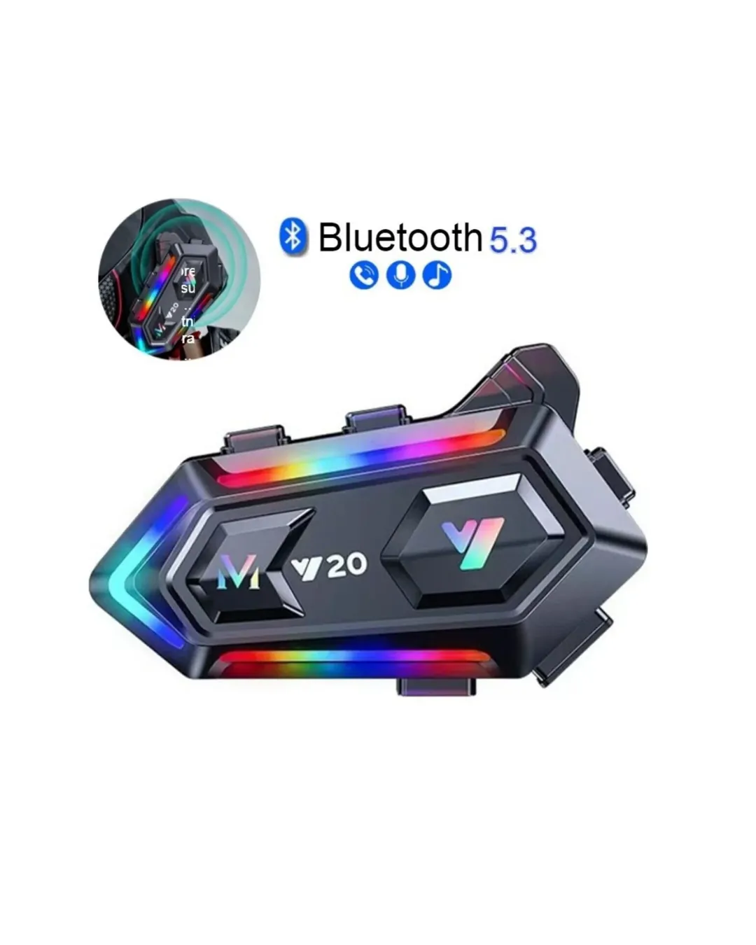 BT5.3 Çipli Kask İçi Bluetooth Kulaklık 25 Saat Pil