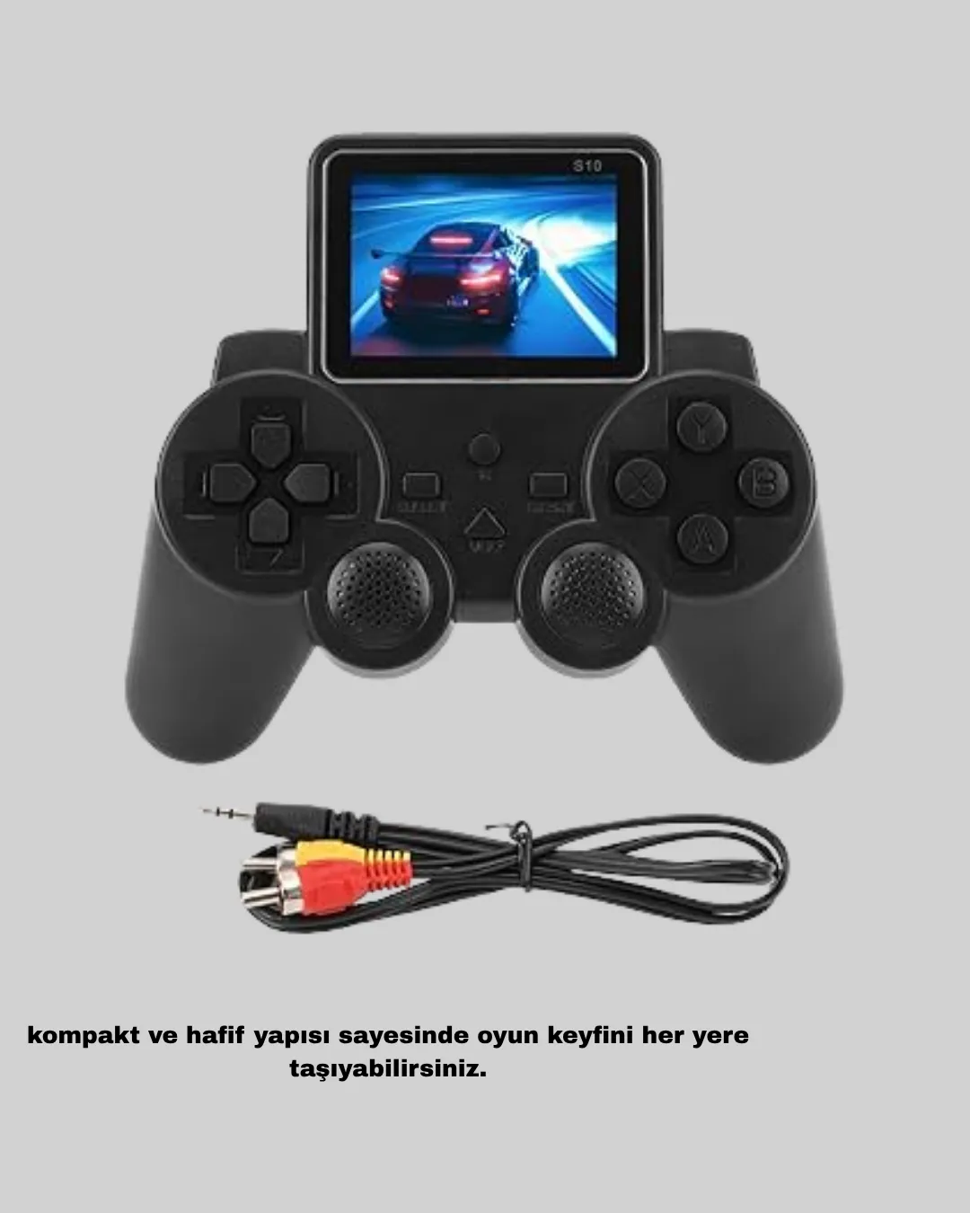 S10 Retro Oyun Konsolu Taşınabilir 2.8 İnç Ekran Ergonomik Nostalji