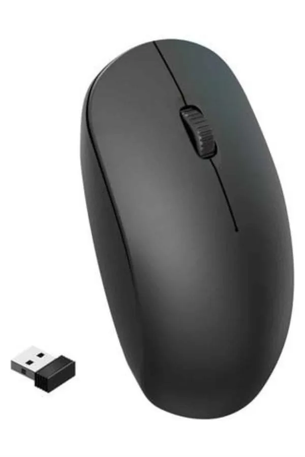 Siyah Kablosuz Mouse Wireless Mouse Minimal Tasarım