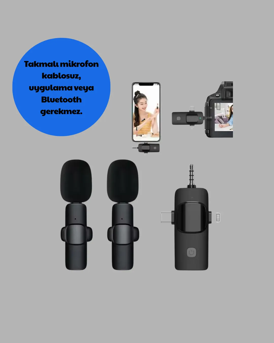 Mobil Uyumlu Mikrofon - Dış Mekân İçin İdeal