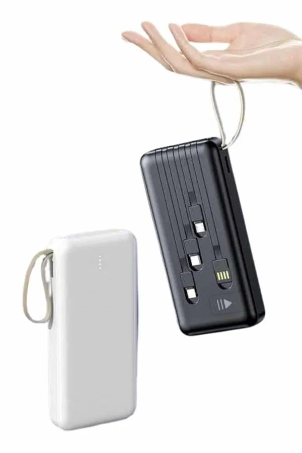 4 Çıkışlı 20.000 Mah Powerbank Uzun Pil Ömürlü Taşınabilir