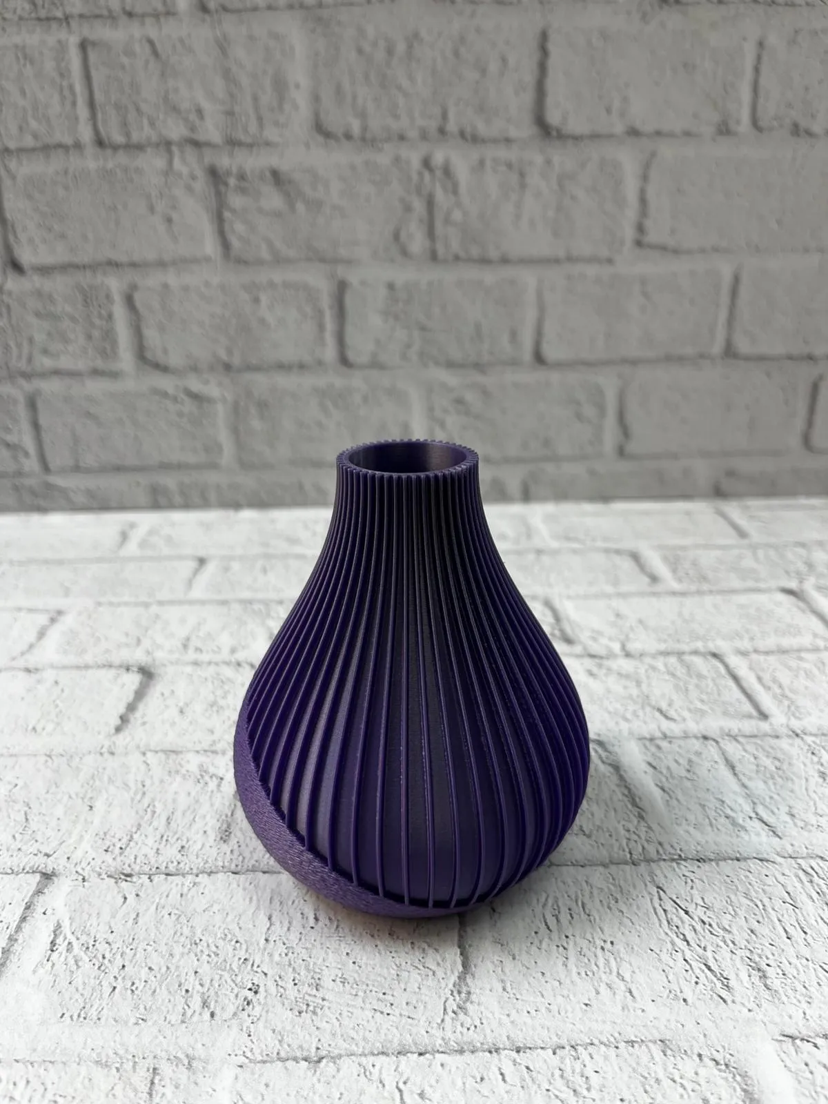 MOR VAZO ÇİZGİLİ