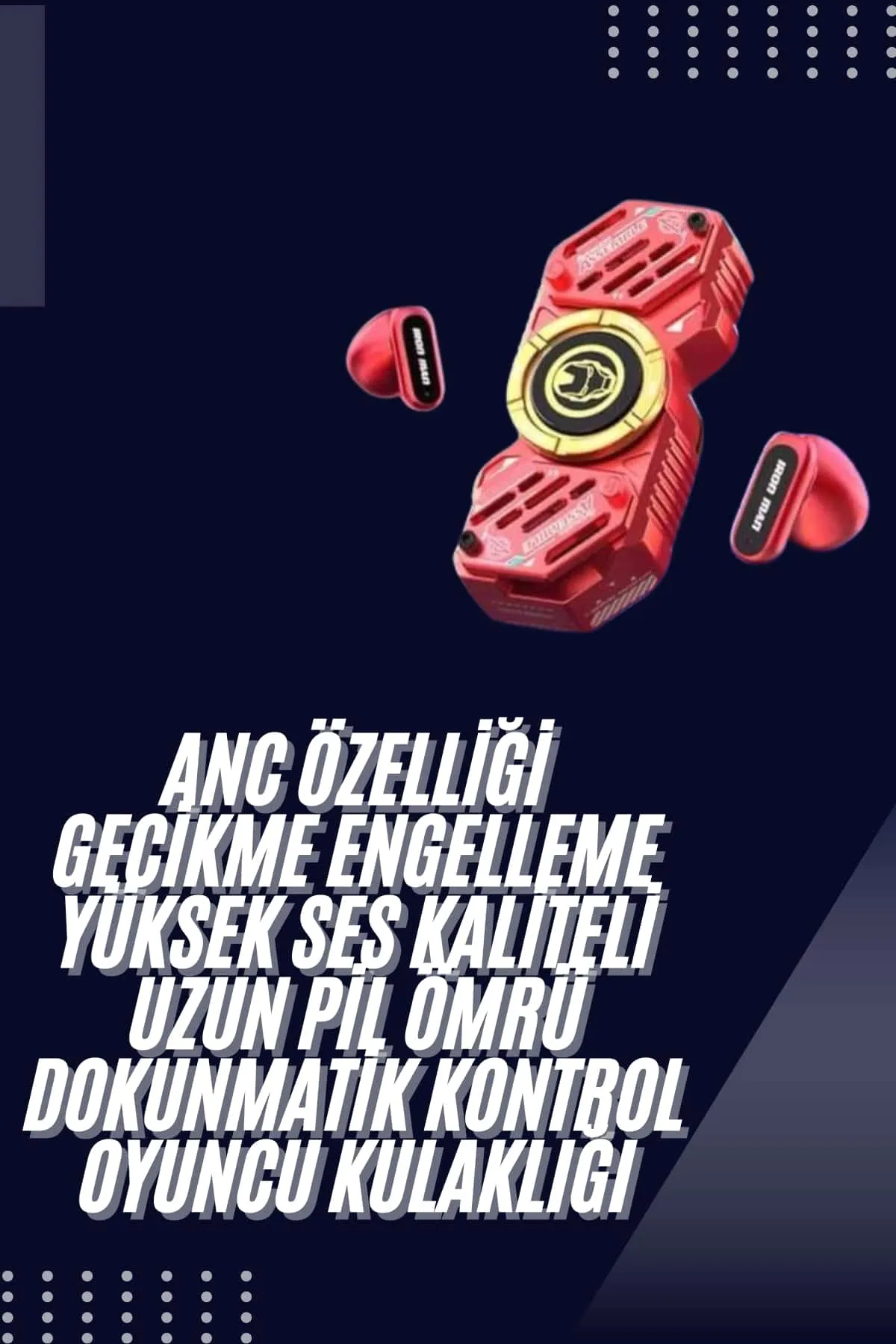 Stres Çarklı Oyuncu Kulaklığı Güçlü Bass Gamer Bluetooth Kulaklık Kablosuz