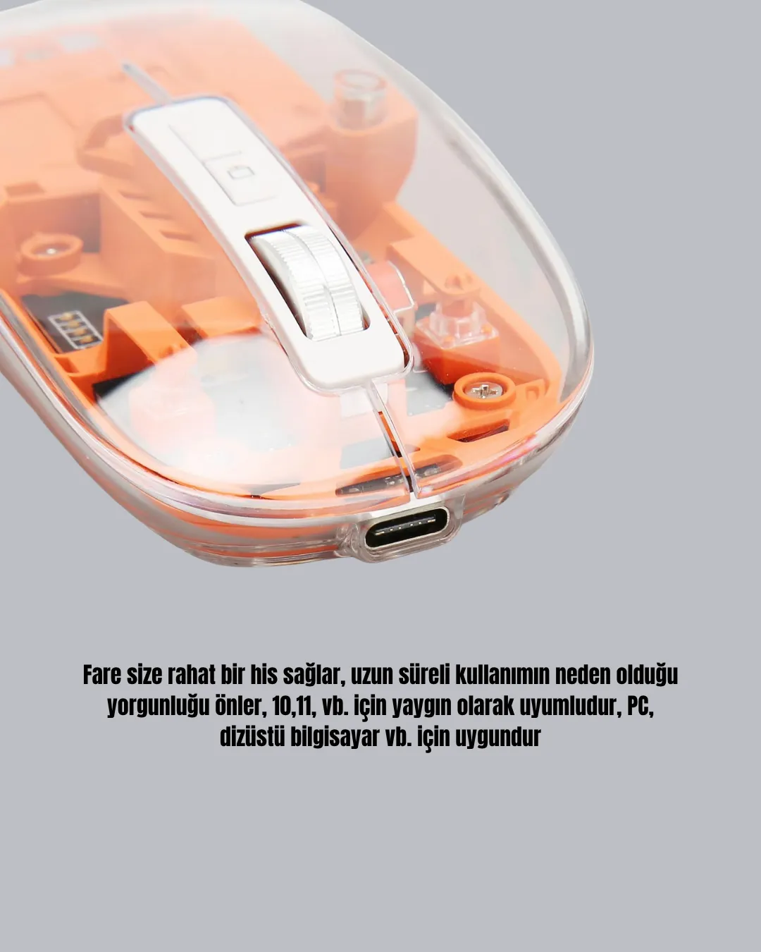 Çift Modlu Fare – USB Alıcılı ve Bluetooth Bağlantılı