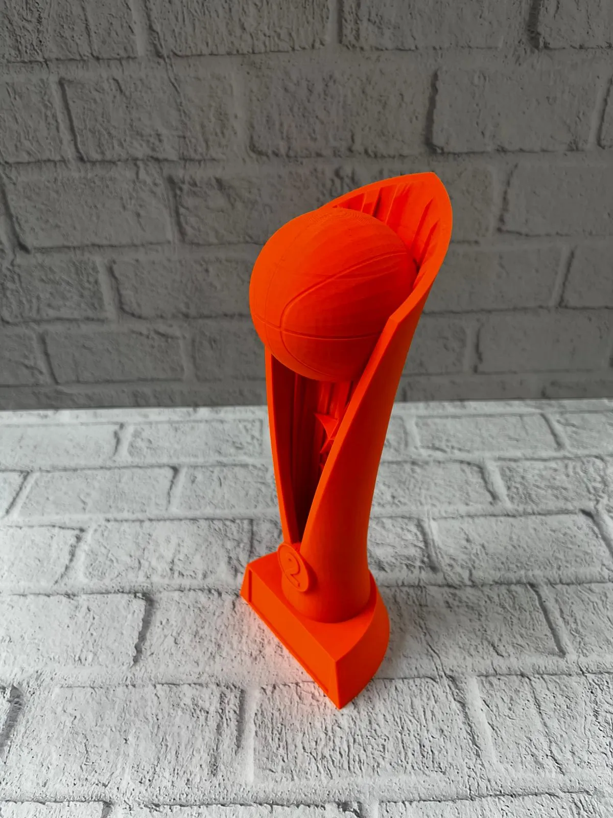 23cm Turuncu Basketbol Kupa Biblo Modern Ödül Dekor Ürünü