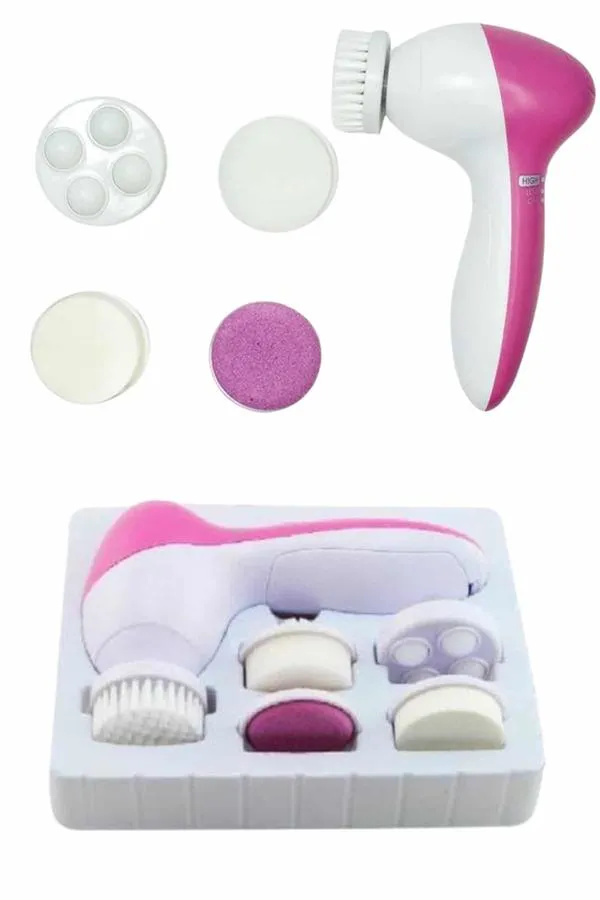 5 Başlıklı Cilt Temizleme Cihazı Ultra Kaliteli Yumuşak Kırşıklık Karşıtı