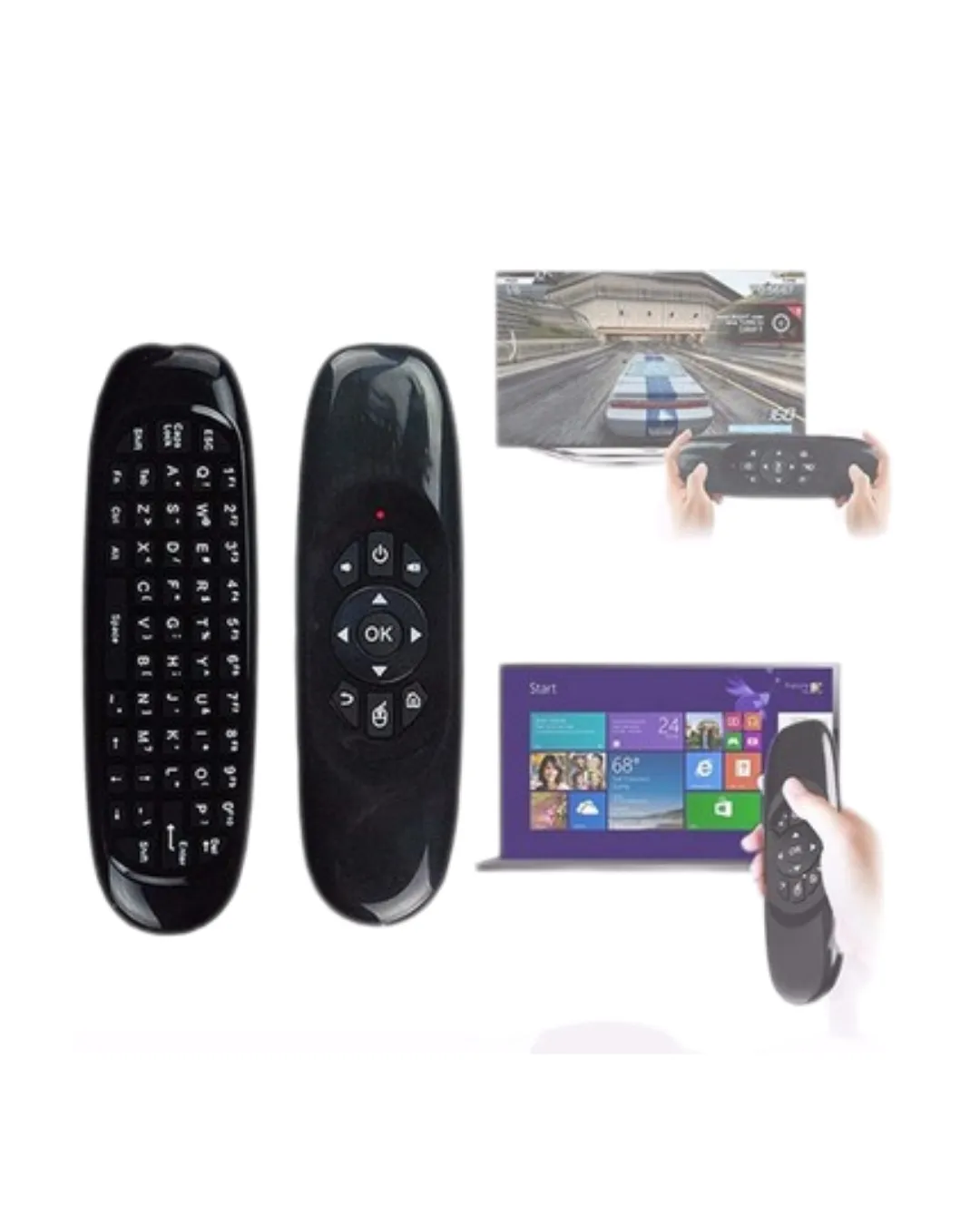 Kablosuz Air Mouse Mini Klavye Çok Fonksiyonlu