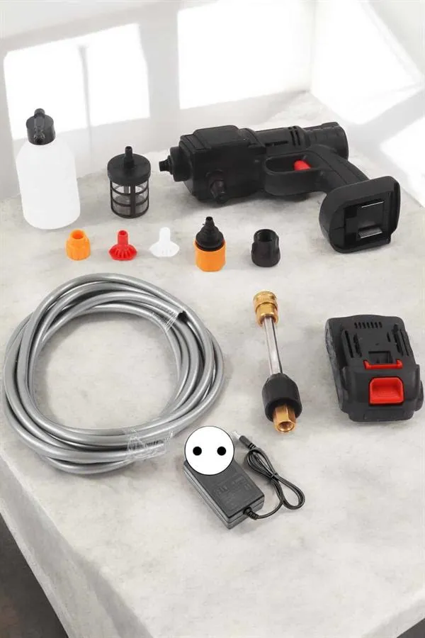 Yeni Nesil Araç Yıkama Şarjlı Tabancası Basınçlı Su Hazneli