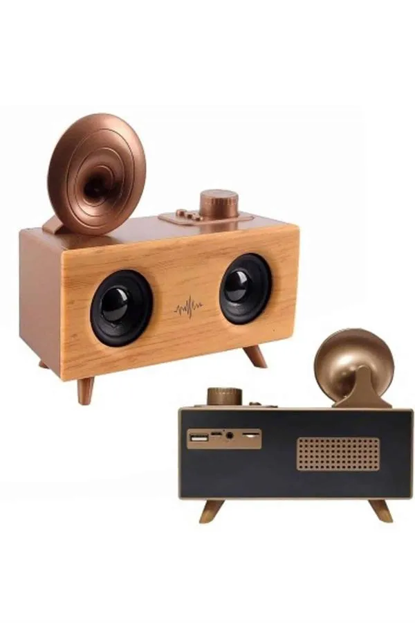 Nostaljik Radyo Bluetooth Bağlantılı Şarjlı Yüksek Ses Kaliteli