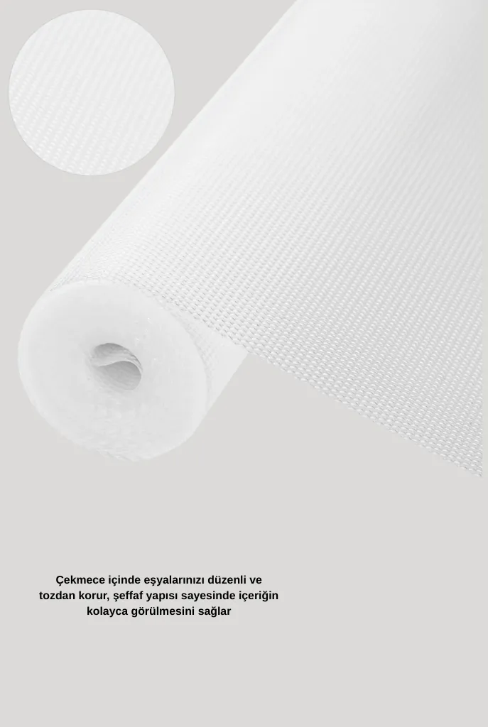 10 Metre Silikon Tabanlı Şeffaf Çekmece Düzenleyici Aparat