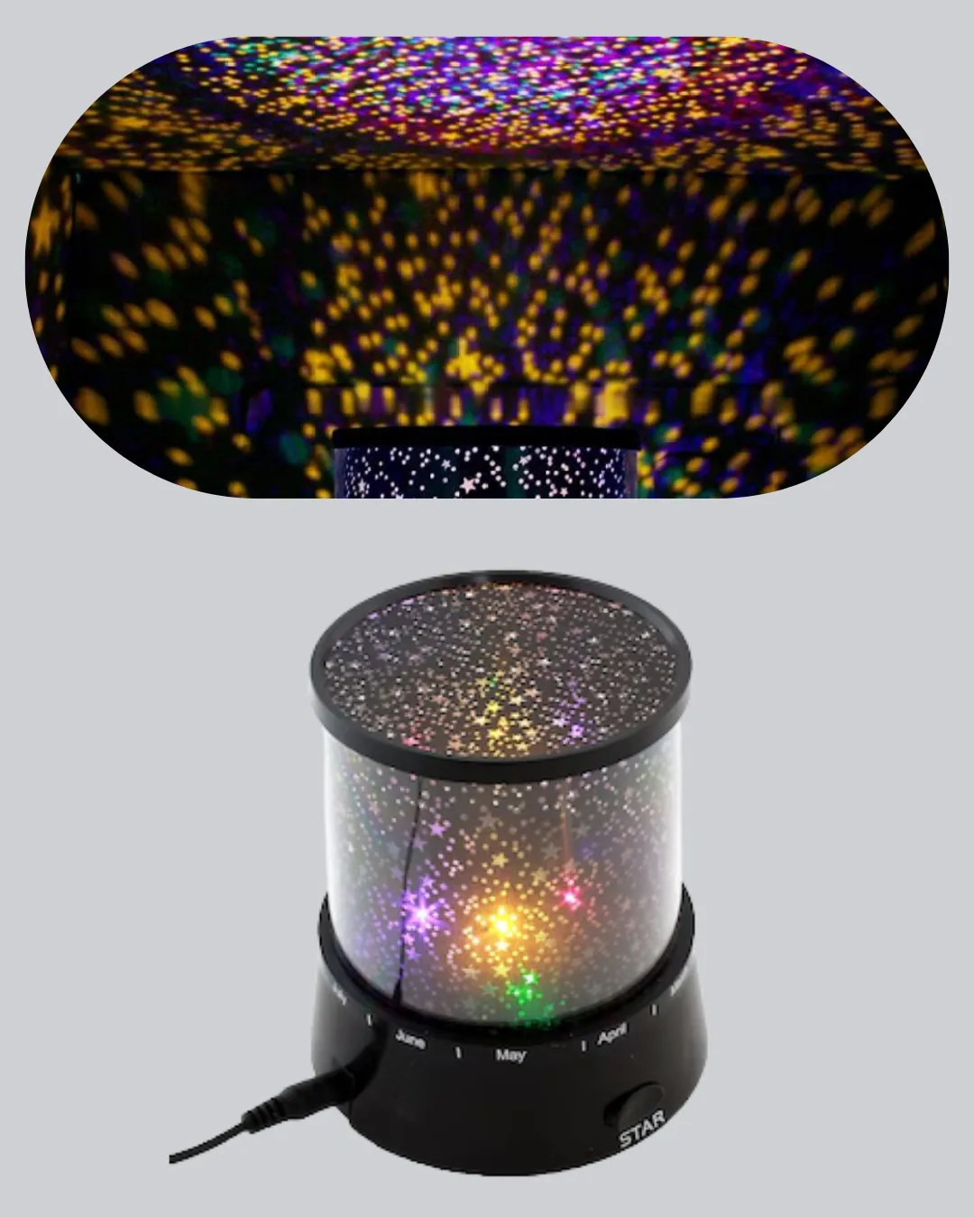 Odayı Yıldızlarla Dolduran Galaxy Efektli LED Projektör Işık