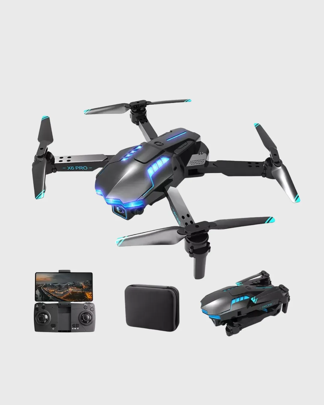 Wi-Fi Bağlantılı 4K Drone Katlanabilir ve 360° Takla Özellikli