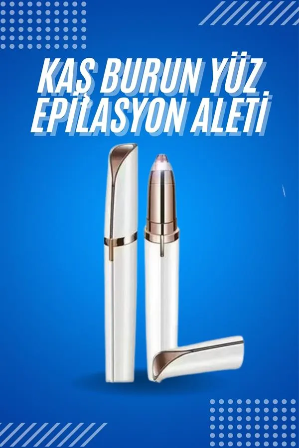 Tüy Kıl Alma Kaş Bıyık Unisex Yüz Bakım Epilasyon Aleti Pilli