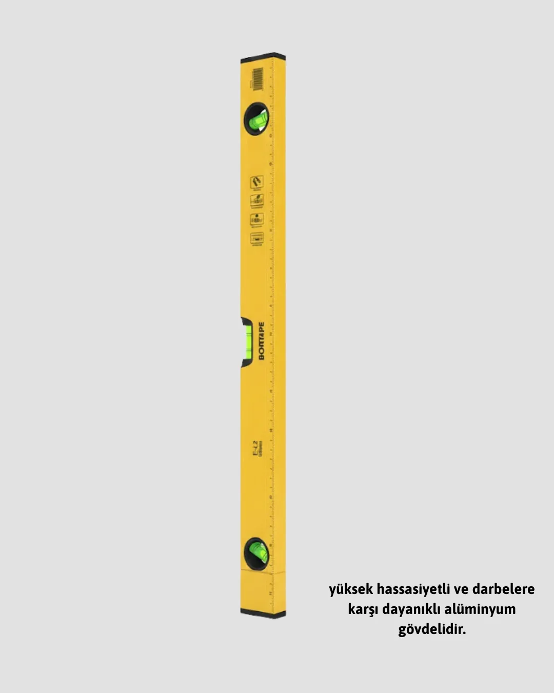 Dayanıklı Plastik Gövdeli 600 mm Su Terazisi