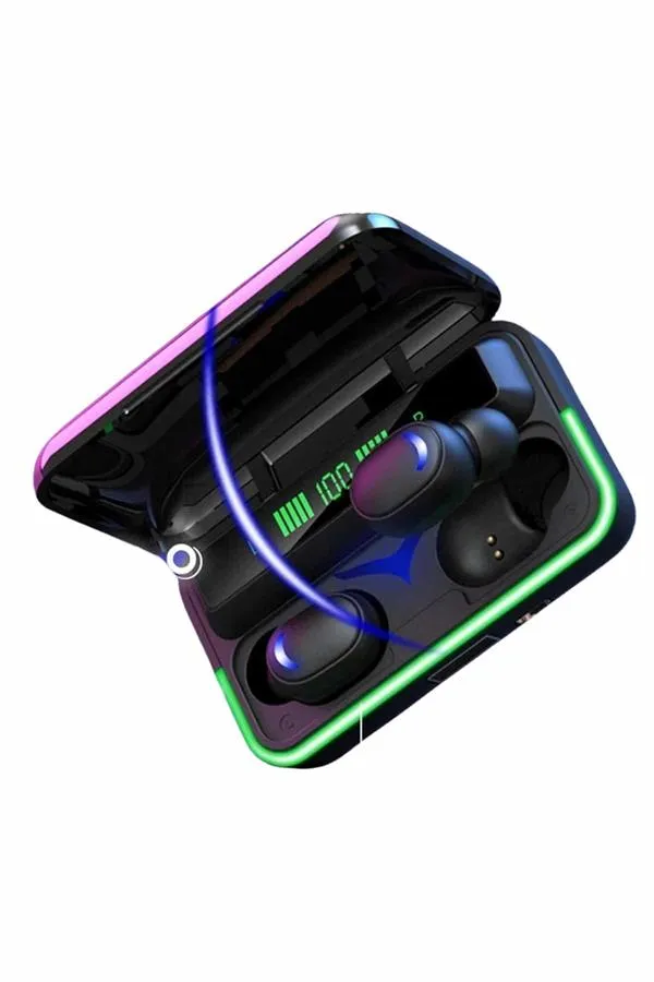 Extra Bass Kablosuz Kulaklık Işıklı Bluetooth Kulaklık Powerbank Özellikli