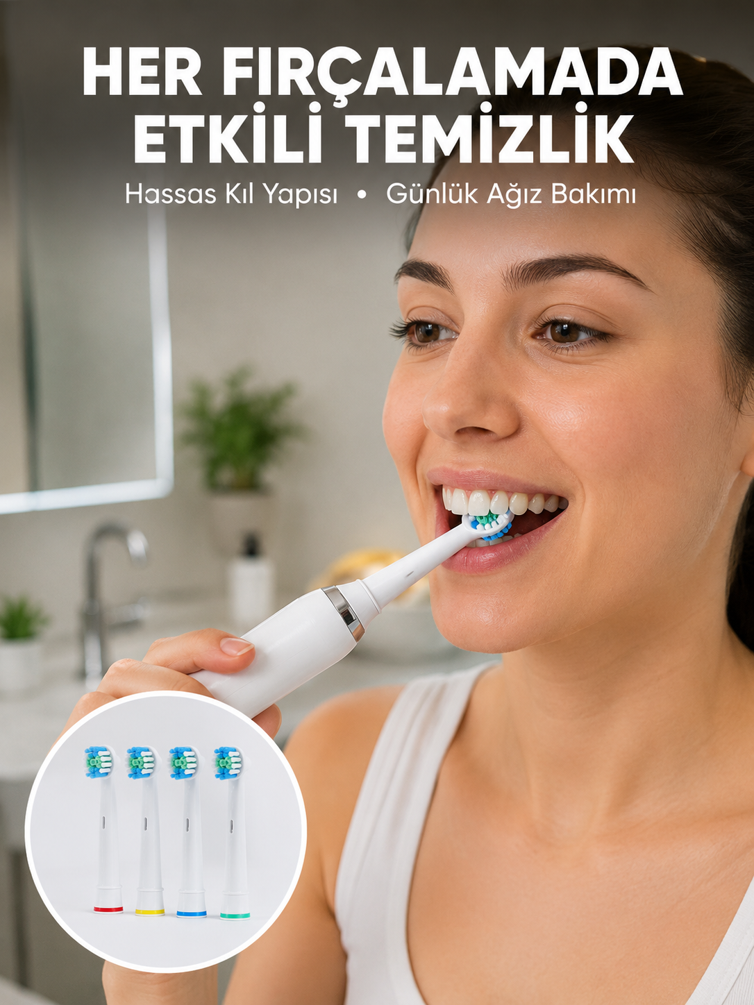 Günlük Ağız Bakımı İçin Nazik ve Etkili Yedek Başlık Seti