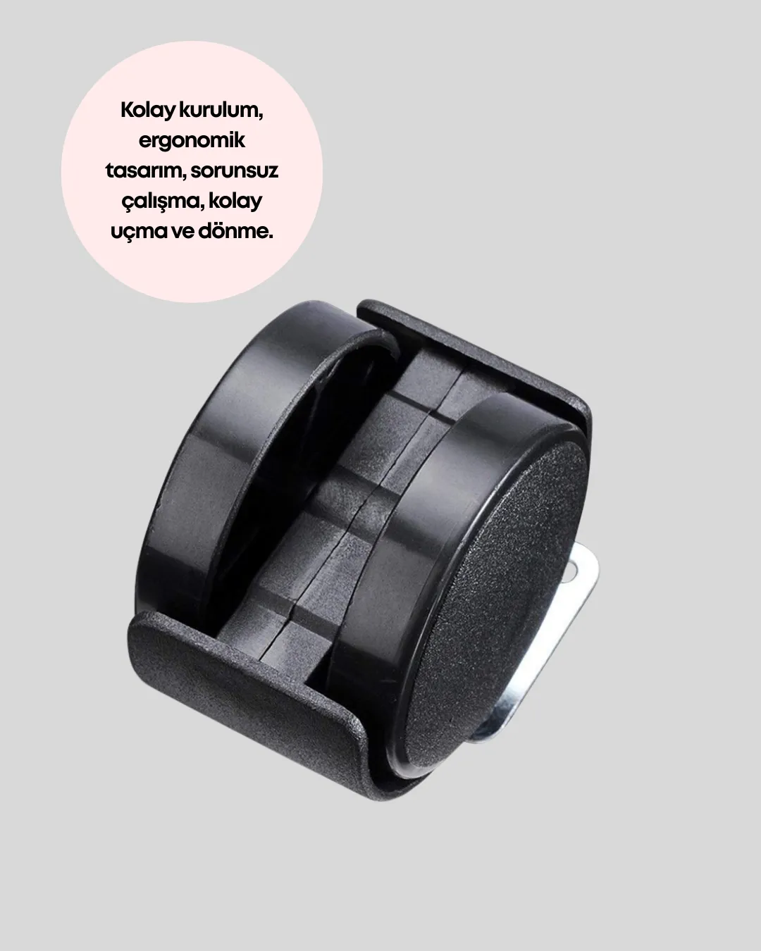 Sehpa ve Ekipmanlar İçin 4 cm Kilitsiz Ayak Tekli