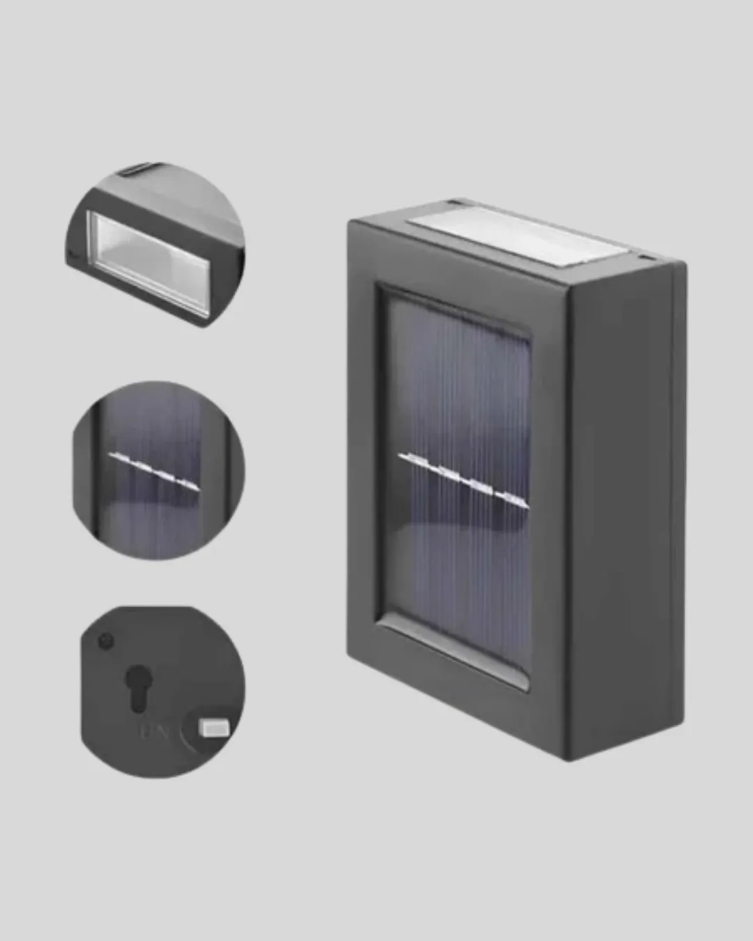 6 LED Güneş Enerjili Sensörlü Lamba – Akıllı Işık Sensörlü, Enerji Tasarruflu Bahçe Aydınlatma