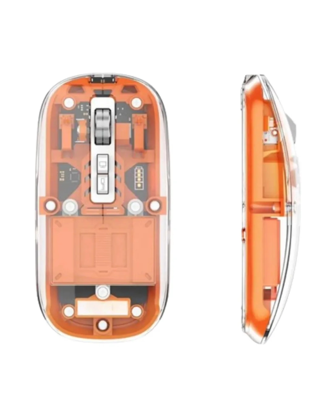 Şeffaf Kablosuz Mouse Bluetooth Bağlantılı Sessiz Tıklama