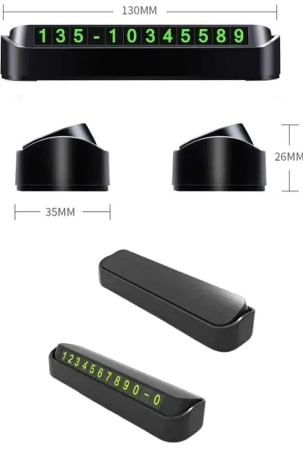 Tüm Araçlara Uyumlu Araç Içi Park Numaratör Oto Araç Numaratör