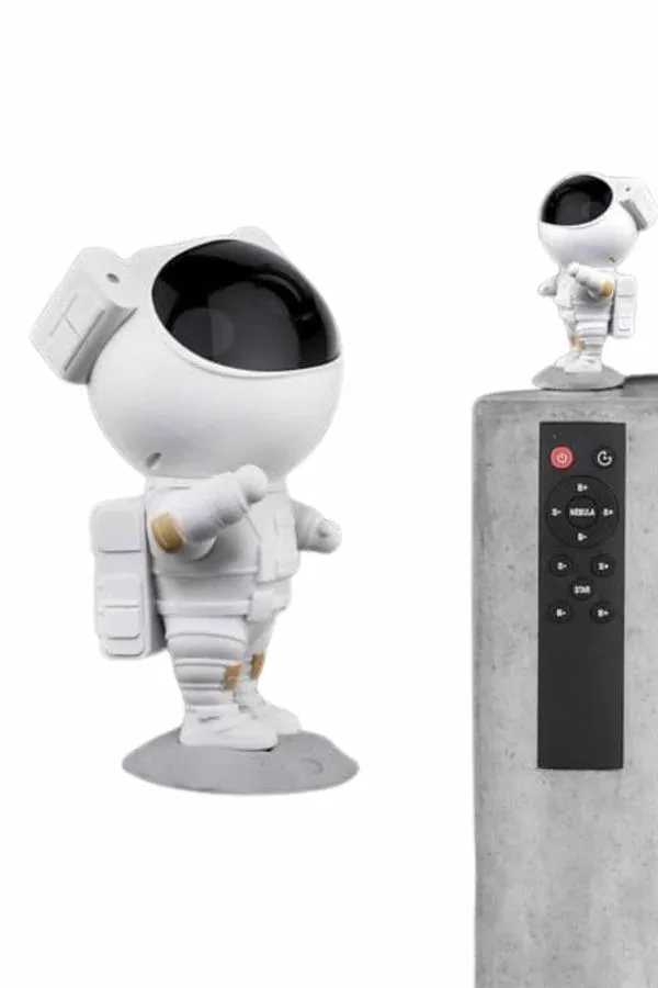 Gece Lambası Astronot Bluetooth Hoparlörlü Galaksi Işık Projektörü