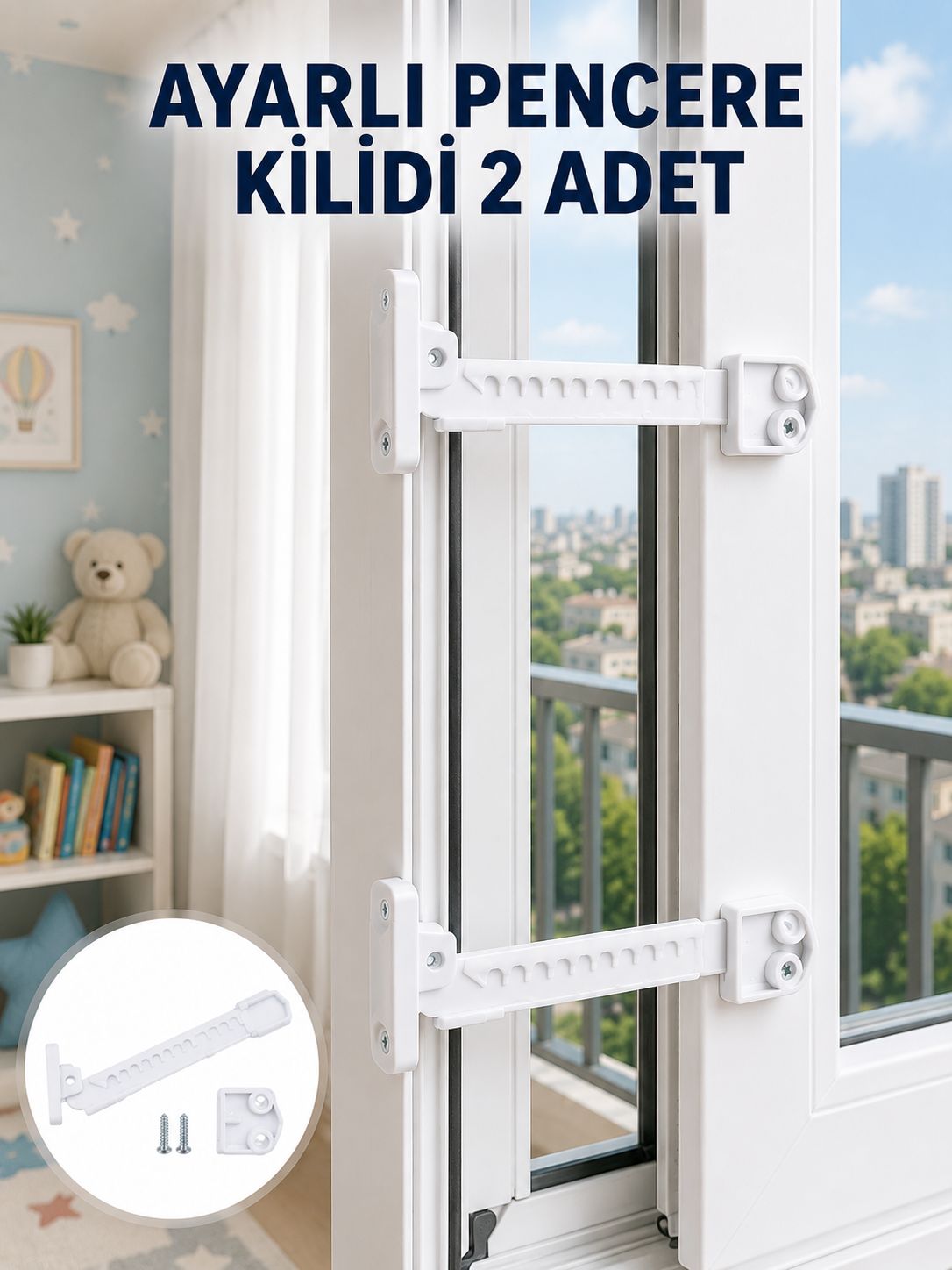 İçe Açılan Pencereler İçin Güvenlik ve Sınırlayıcı Aparat